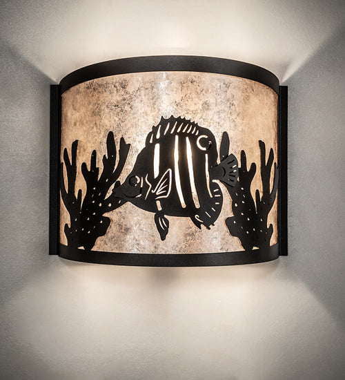 11" Wide Tropical Fish Wall Sconce