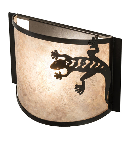 12" Wide Gecko Wall Sconce