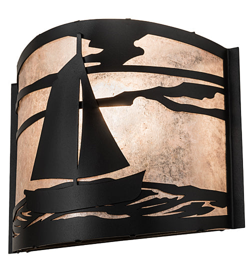 12" Wide Sailboat Wall Sconce