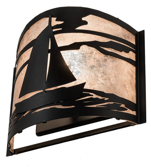 12" Wide Sailboat Wall Sconce