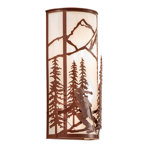 8" Wide Alpine Wall Sconce