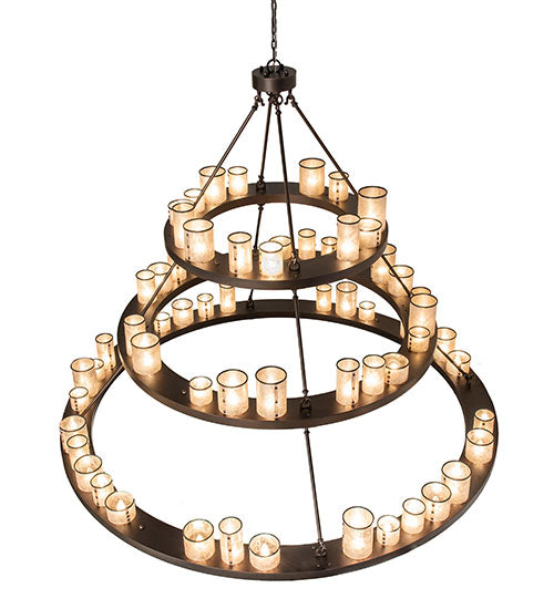 72" Wide Loxley Shelburne 3 Tier Chandelier