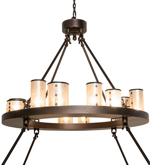 72" Wide Loxley Shelburne 3 Tier Chandelier