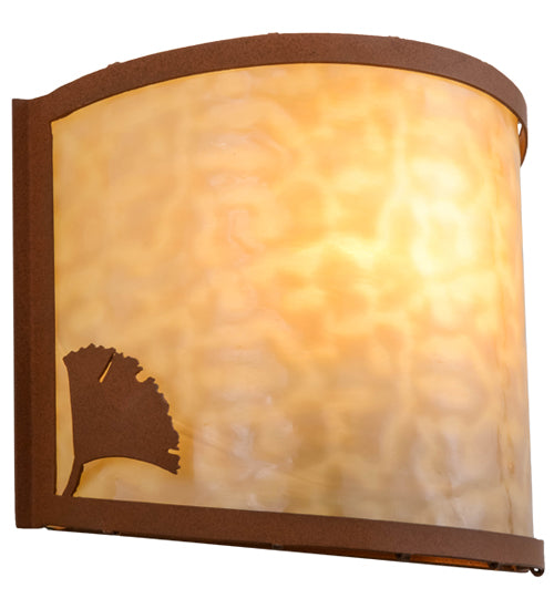 12"W Ginkgo Wall Sconce