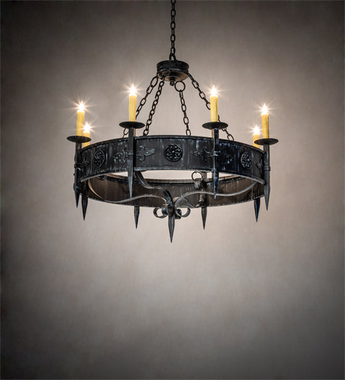 42" Wide Calandra 8 Light Chandelier