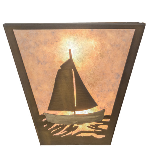 13"W Sailboat Wall Sconce