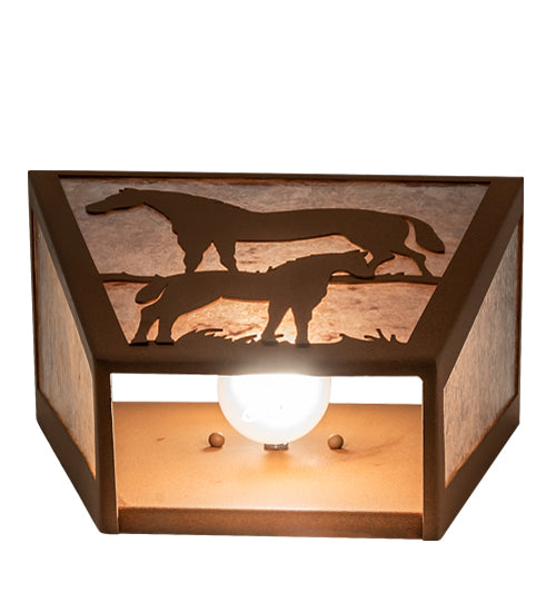 13" Wide Mare & Foal Wall Sconce