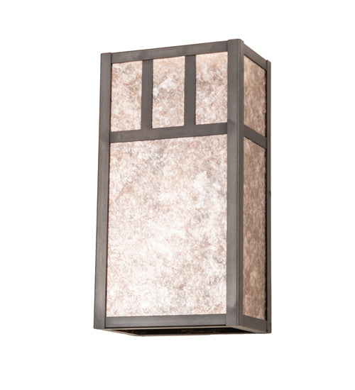 6.5" Wide Hyde Park Double Bar Mission Wall Sconce