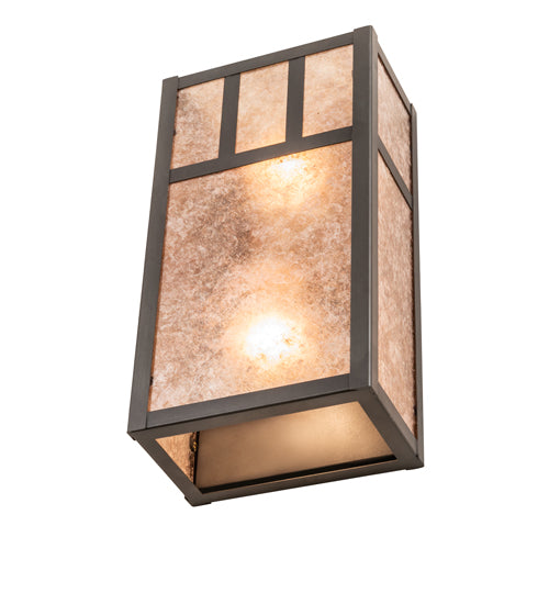 6.5" Wide Hyde Park Double Bar Mission Wall Sconce