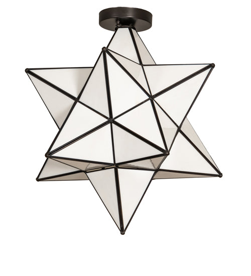 18" Wide Moravian Star Flushmount