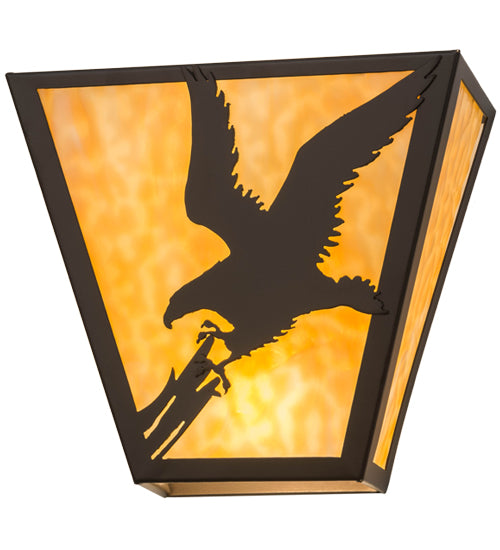 13"W Strike Of The Eagle Wall Sconce