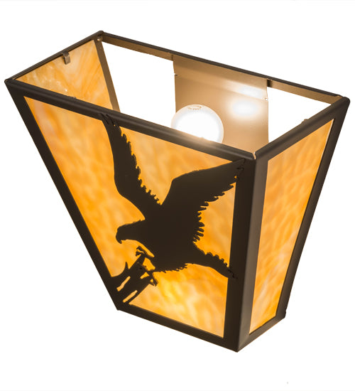 13"W Strike Of The Eagle Wall Sconce