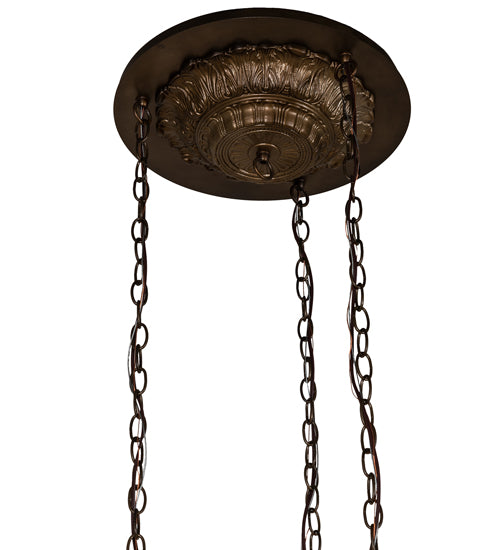 22" Wide Moravian Star 3 Light Cascading Pendant