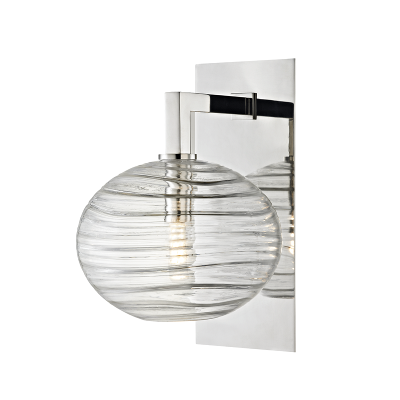 Breton Wall Sconce - Polished Nickel