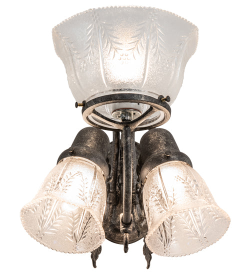 15" Wide Revival Gas & Electric 3 Light Wall Sconce