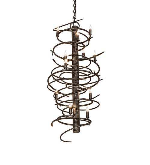 21" Wide Cyclone 12 Light Chandelier