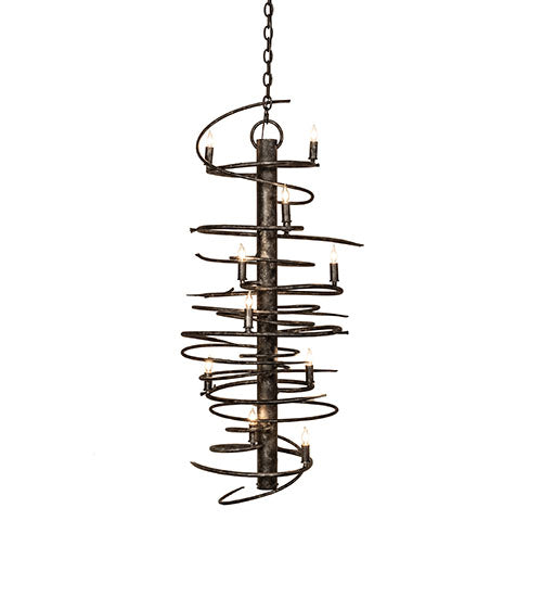 21" Wide Cyclone 12 Light Chandelier