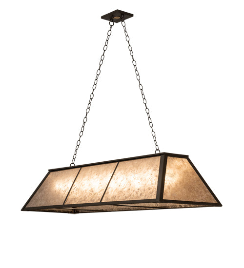 60" Long Tri-Panel Oblong Pendant