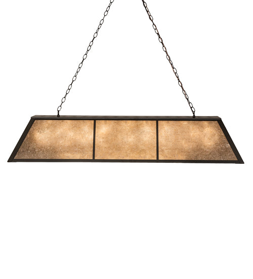 60" Long Tri-Panel Oblong Pendant