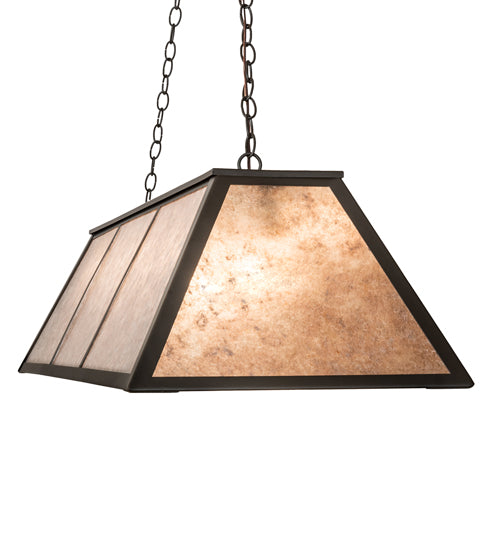 60" Long Tri-Panel Oblong Pendant