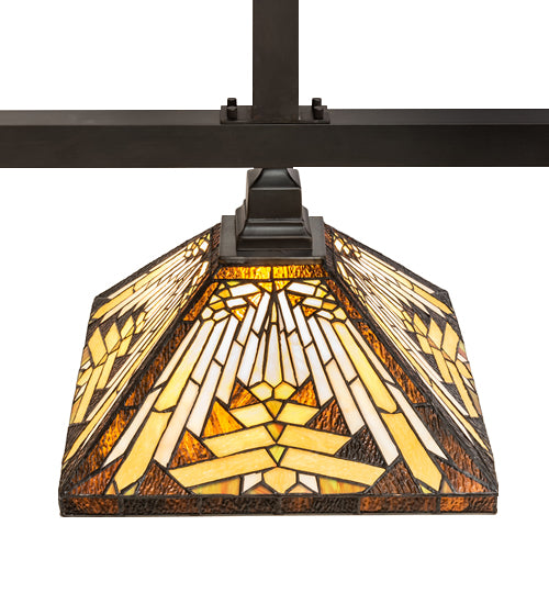 63" Long Nuevo Mission 3 Light Island Pendant