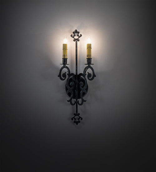 8" Wide Aneila 2 Light Wall Sconce