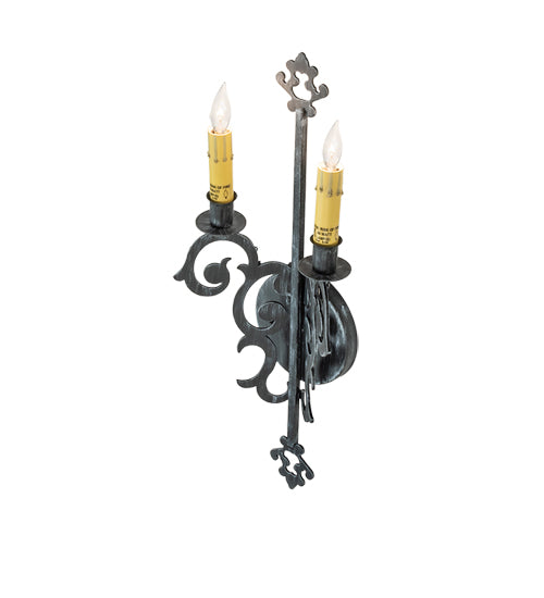 8" Wide Aneila 2 Light Wall Sconce