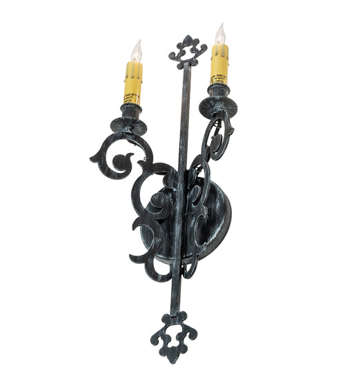 8" Wide Aneila 2 Light Wall Sconce