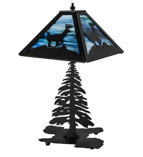 22" High Lone Deer Table Lamp