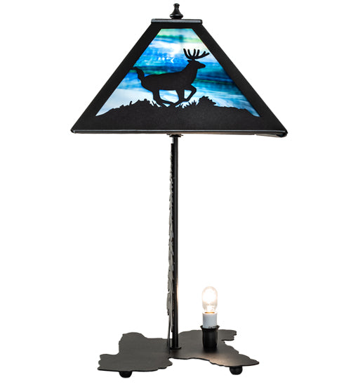 22" High Lone Deer Table Lamp