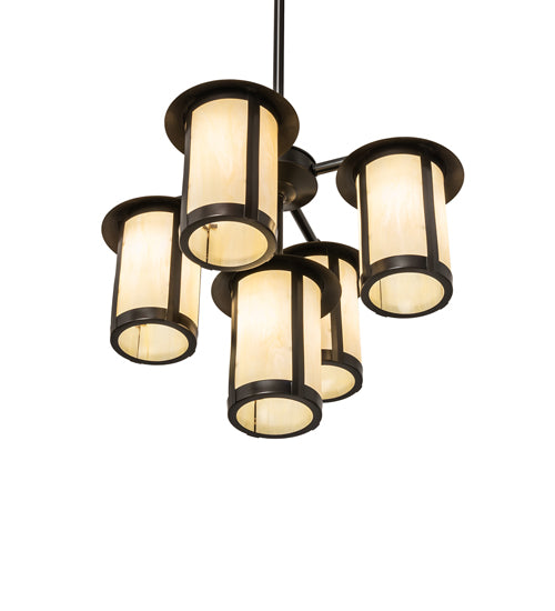 24" Wide Fulton 5 Light Chandelier