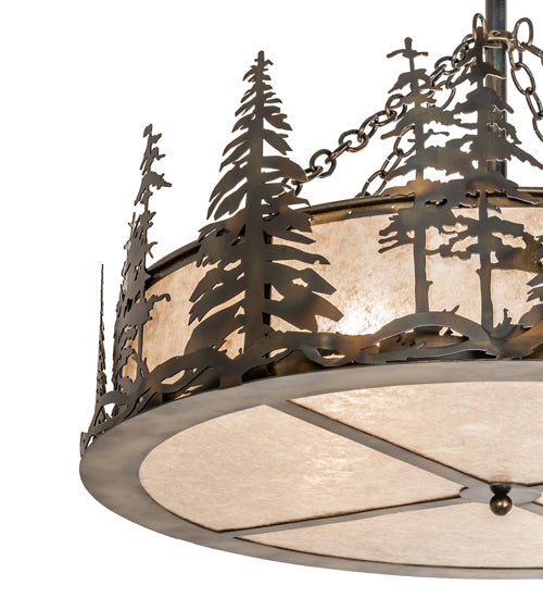 36" Wide Tall Pines Inverted Pendant