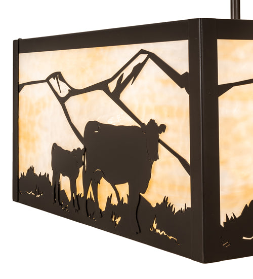 24" Square Calf & Cow Flushmount