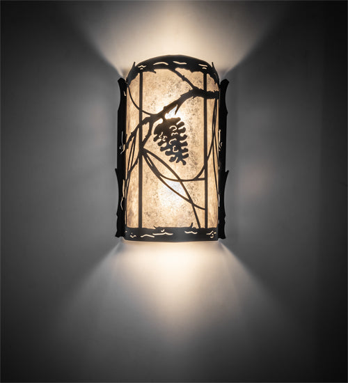 10" Wide Whispering Pines Wall Sconce