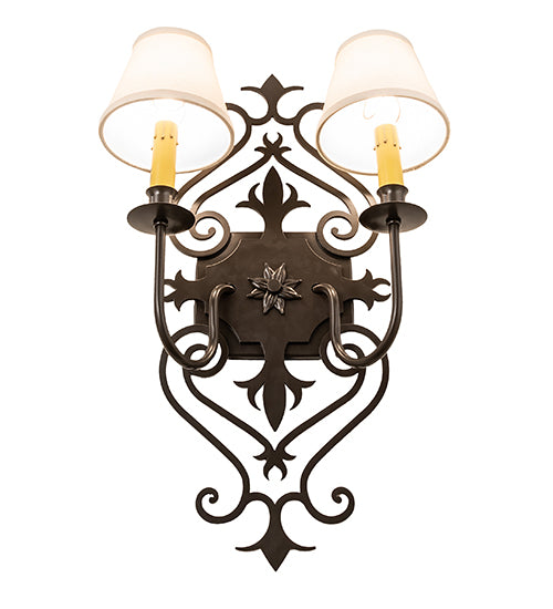 14" Wide Louisa 2 Light Wall Sconce