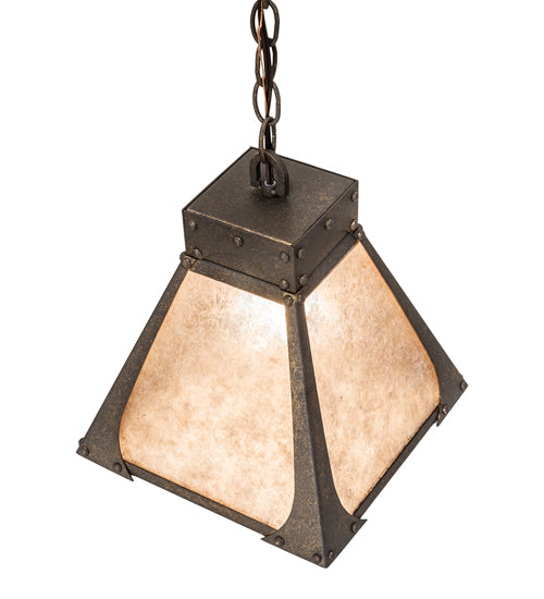 10" Wide Ferro Pendant