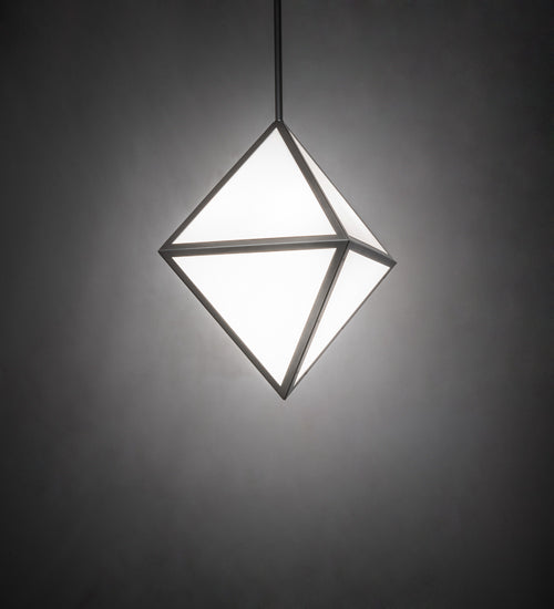 18" Square Argyle Pendant