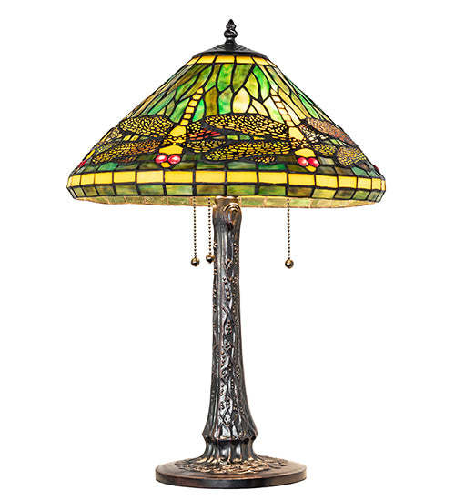 22" High Tiffany Dragonfly Table Lamp