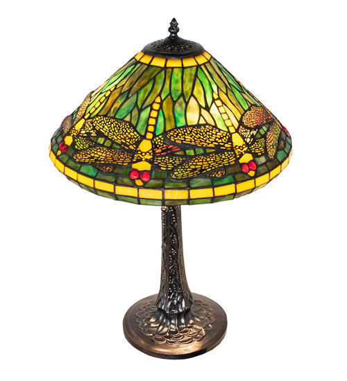 22" High Tiffany Dragonfly Table Lamp