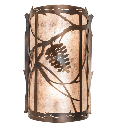 8" Wide Whispering Pines Wall Sconce