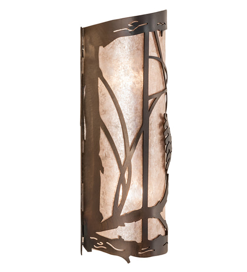 8" Wide Whispering Pines Wall Sconce