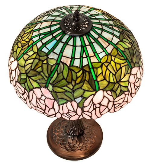 22" High Tiffany Cabbage Rose Table Lamp