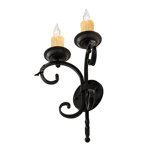 11" Wide Andorra 2 Light Wall Sconce