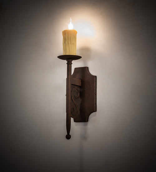 5" Wide Toscano 1 Light Wall Sconce