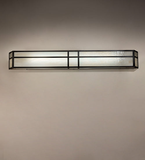 50" Wide Hyde Park Double Bar Mission Wall Sconce