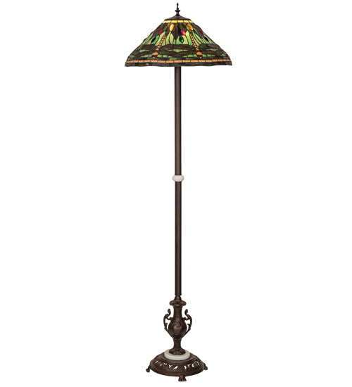 71" High Tiffany Dragonfly Floor Lamp