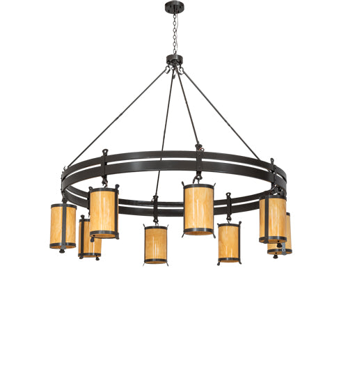 82" Wide Beartooth 8 Light Chandelier