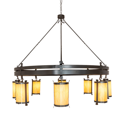 82" Wide Beartooth 8 Light Chandelier