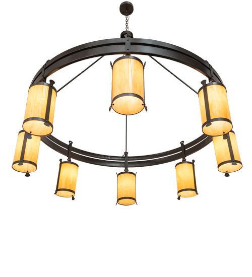 82" Wide Beartooth 8 Light Chandelier