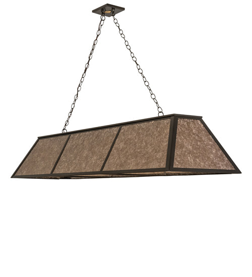 70" Long Tri-Panel Oblong Pendant